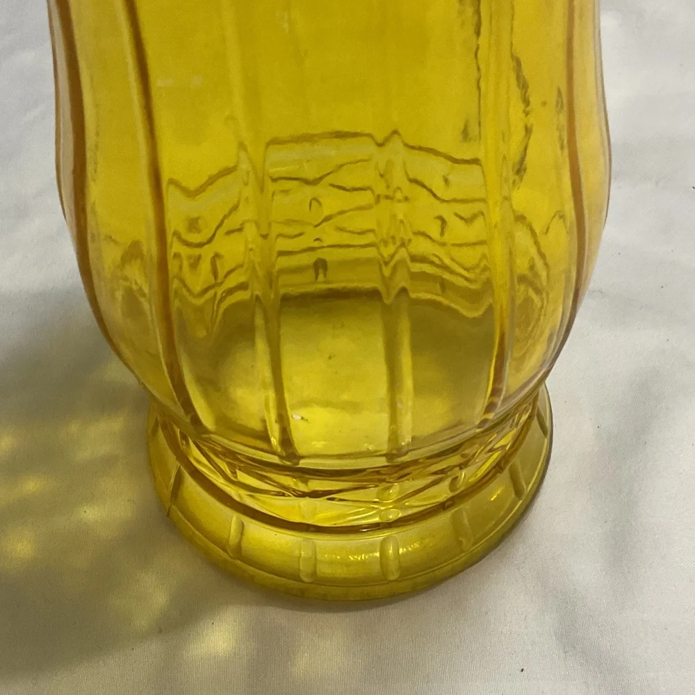 Yellow Glass Vase